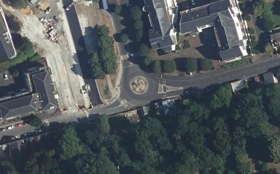 Vue aérienne du Place du Maréchal Leclerc