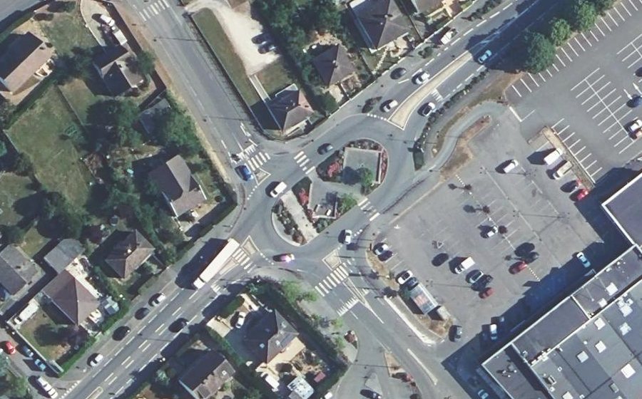 Vue aérienne du Route de Crécy