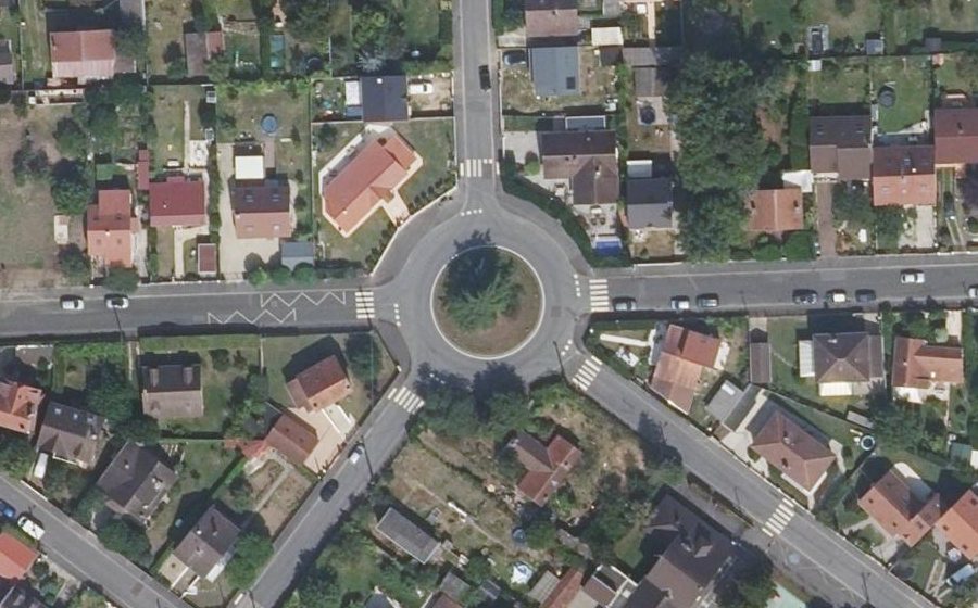 Vue aérienne du Place Jean Moulin