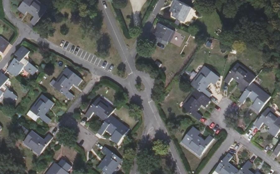 Vue aérienne du Rond-Point de la Croix Caillouette