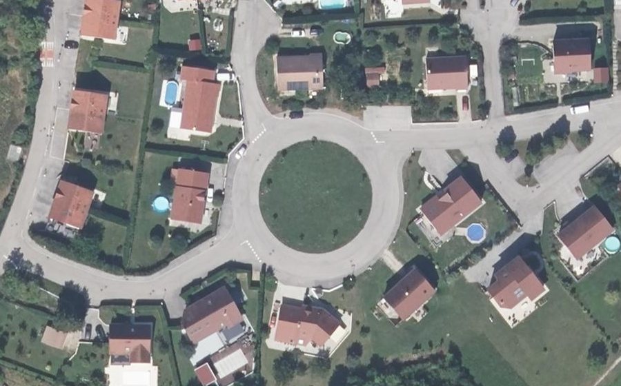 Vue aérienne du Place Émile Zola