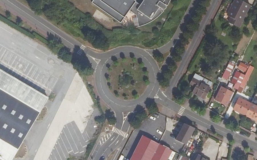 Vue aérienne du Rond-Point de la Vallée