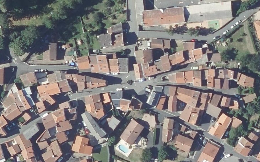 Vue aérienne du Place du Mas