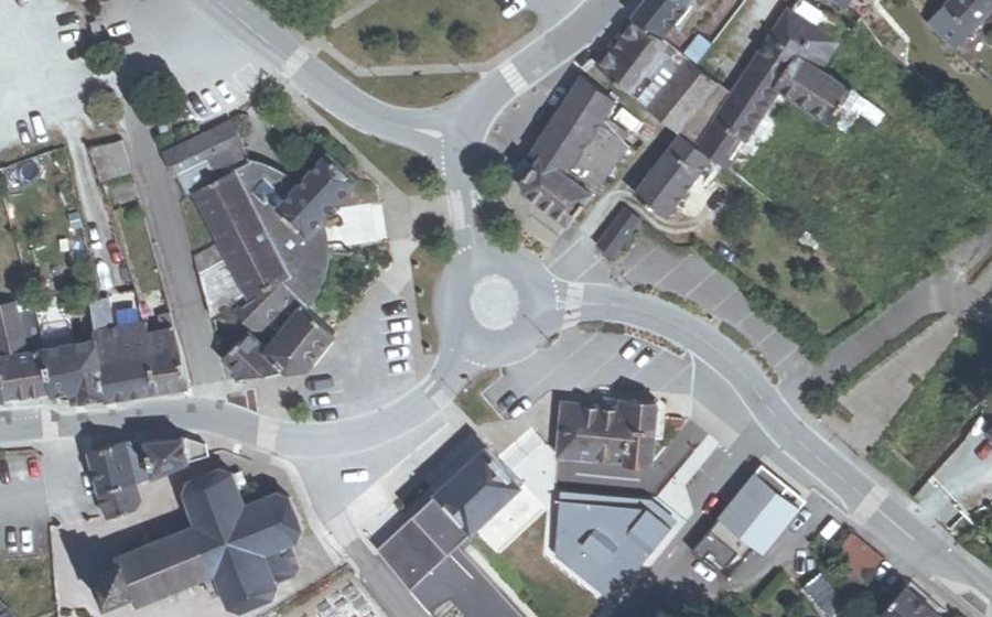 Vue aérienne du Place du Docteur Louis Jourdan