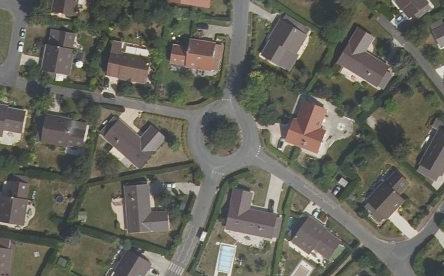 Vue aérienne du Rue des Sillons de Boulanger