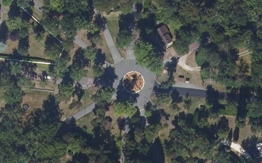 Vue aérienne du Rond-Point de l'Étoile