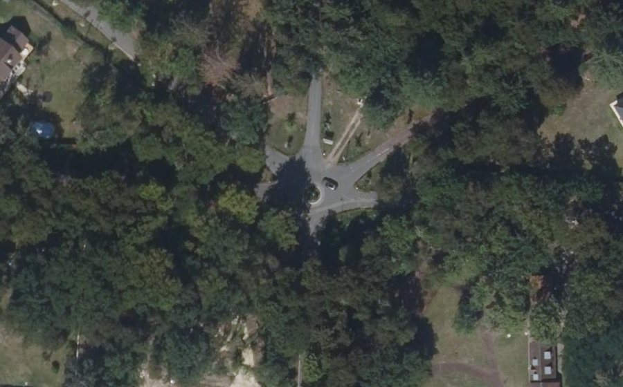 Vue aérienne du Poteau du Roi