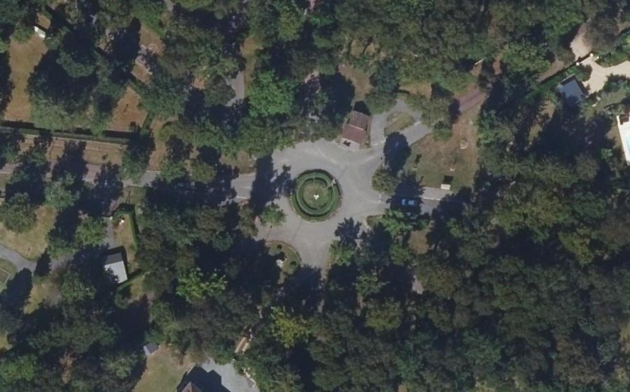 Vue aérienne du Rond-Point du Grand Condé