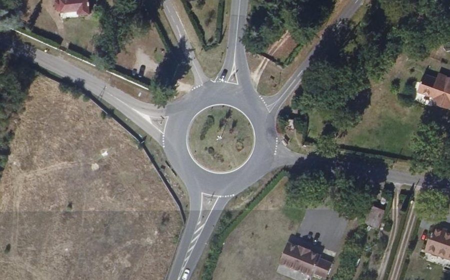 Vue aérienne du Rond-Point Manin