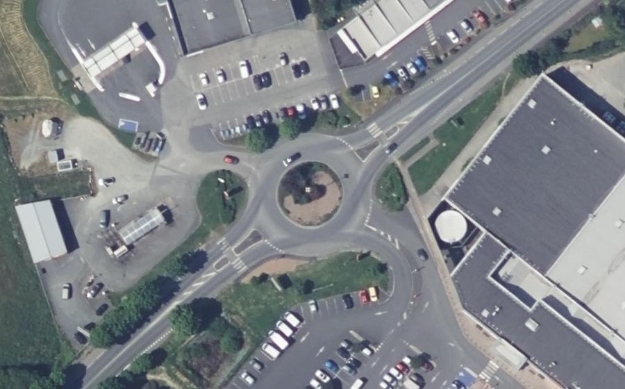 Vue aérienne du Boulevard de l'Europe
