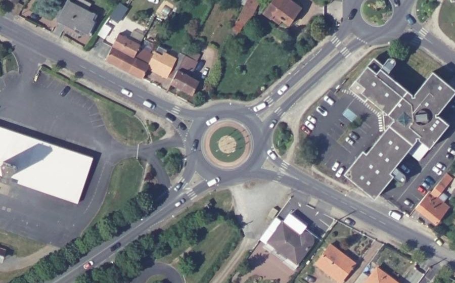 Vue aérienne du Boulevard de l'Europe