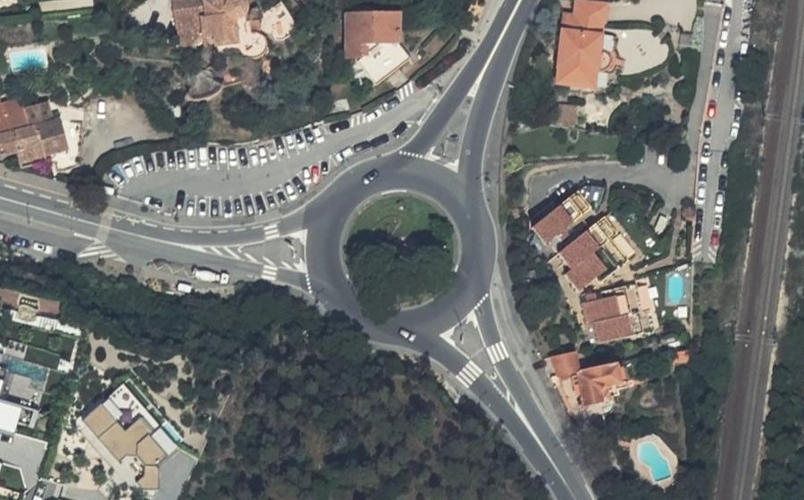 Vue aérienne du Rond-Point du Balcon d'Azur