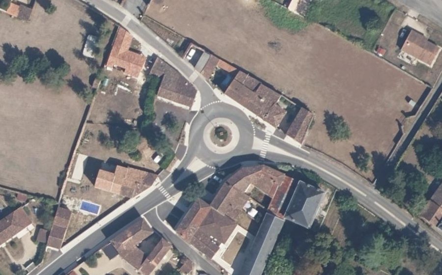 Vue aérienne du Place André Guillot