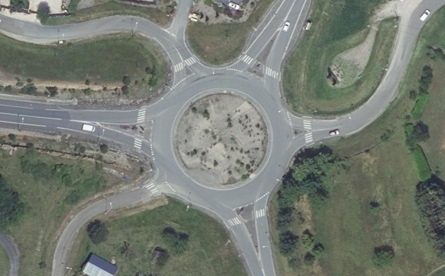 Vue aérienne du Giratoire de Lacapelette