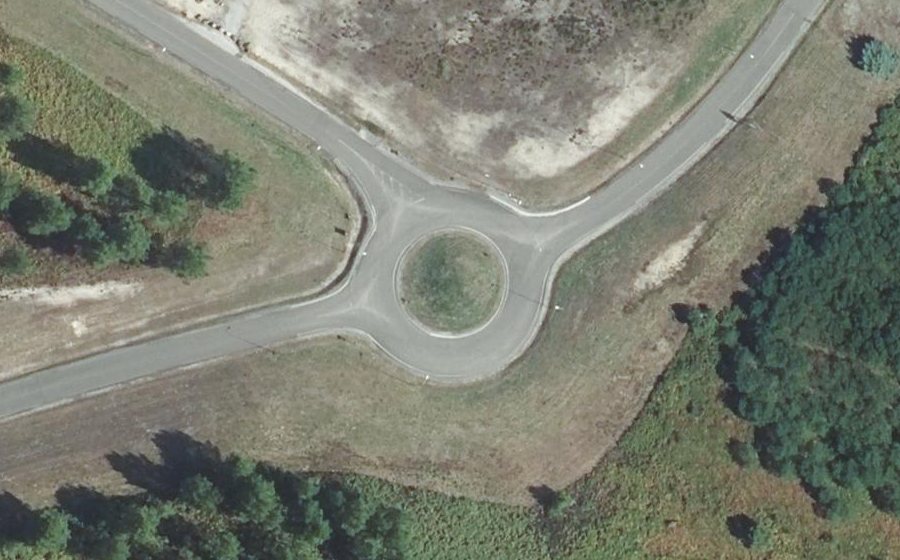 Vue aérienne du Route André Dupuy