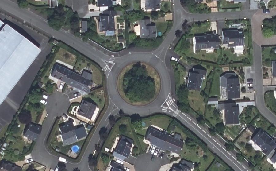 Vue aérienne du Rue Victor Hugo