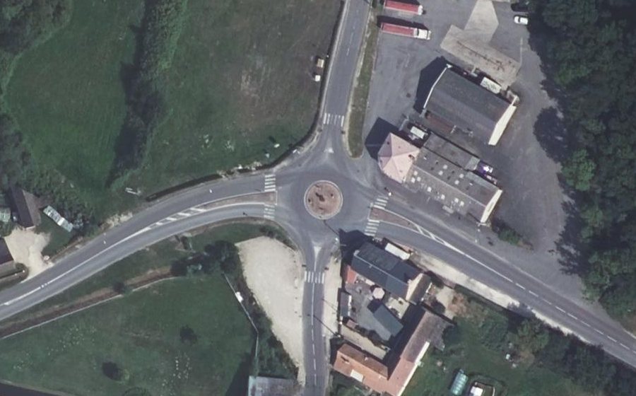 Vue aérienne du Le Rond-Point