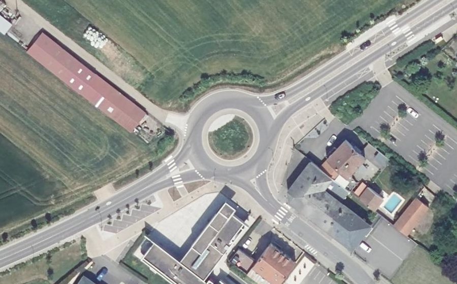 Vue aérienne du Route du Luxembourg