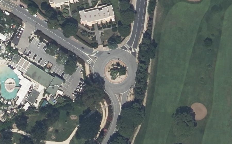 Vue aérienne du Rond-Point Robinson