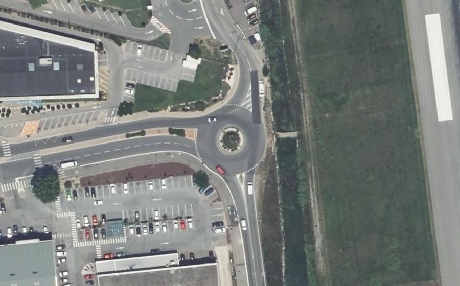 Vue aérienne du Rond-Point de Saint-Cassien