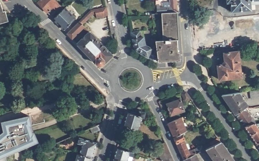 Vue aérienne de la Place de Verdun