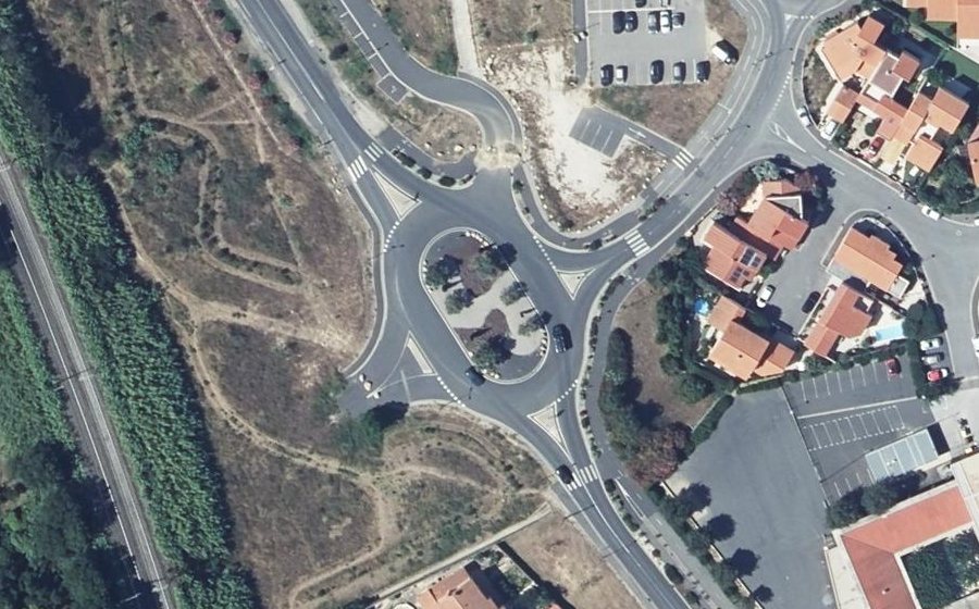 Vue aérienne du Rond-Point Porte d'Héléna