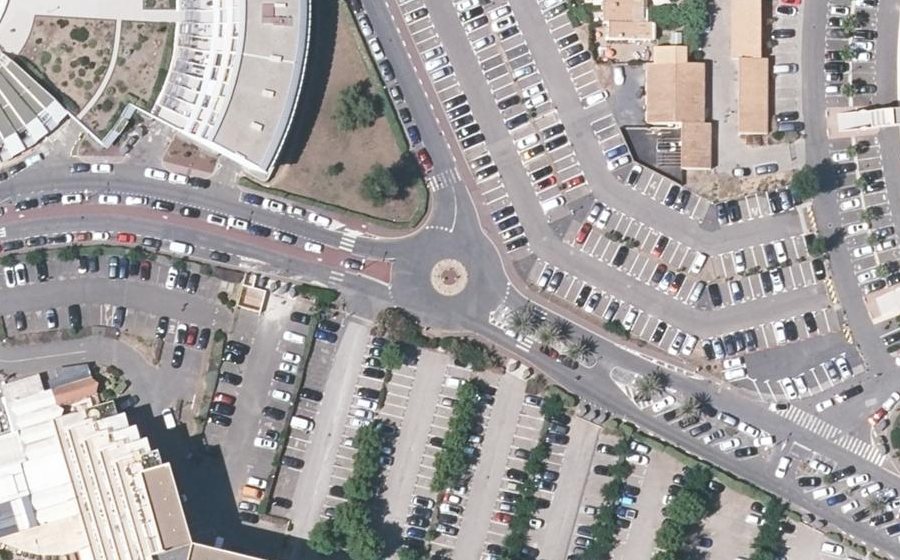 Vue aérienne du Rond-Point des Matelots