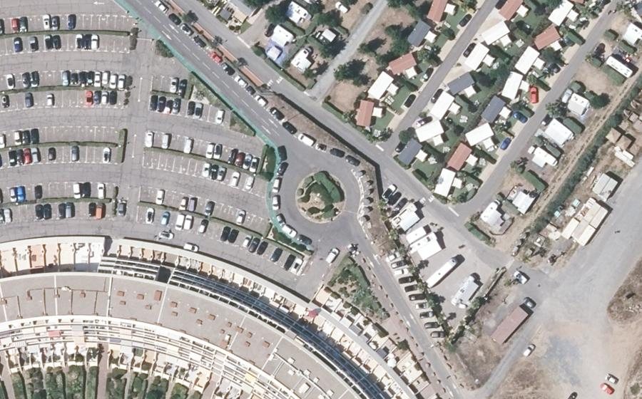 Vue aérienne du Rond-Point des Néréides