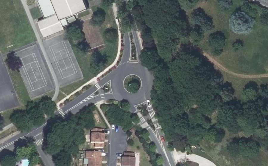 Vue aérienne du Route de Ligugé
