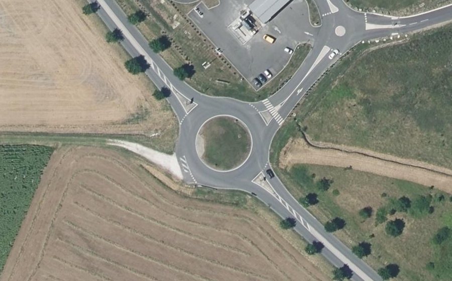 Vue aérienne du Avenue de l'Europe