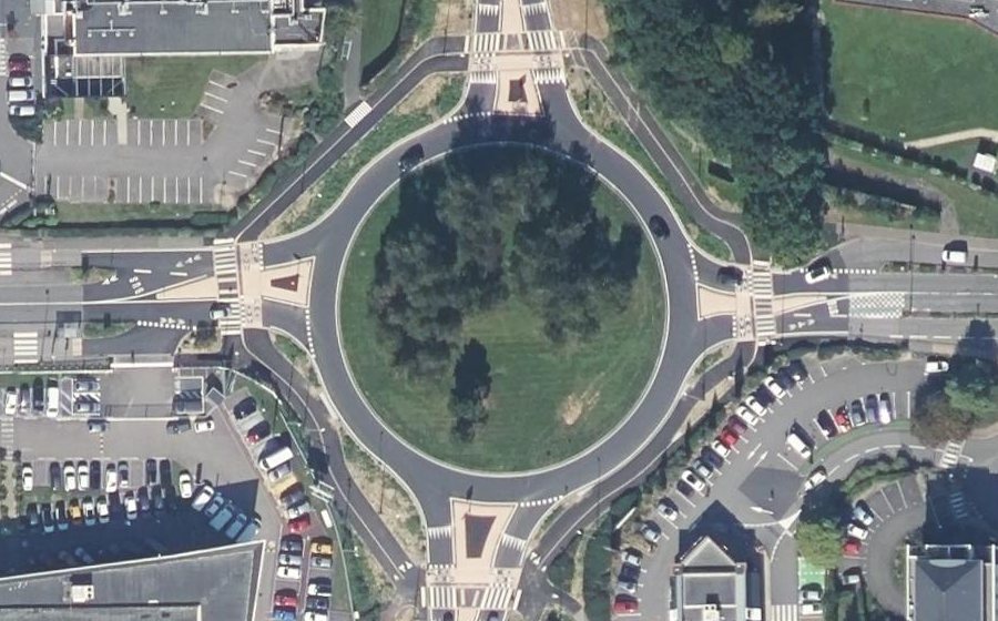 Vue aérienne du Rond-Point du Taillis