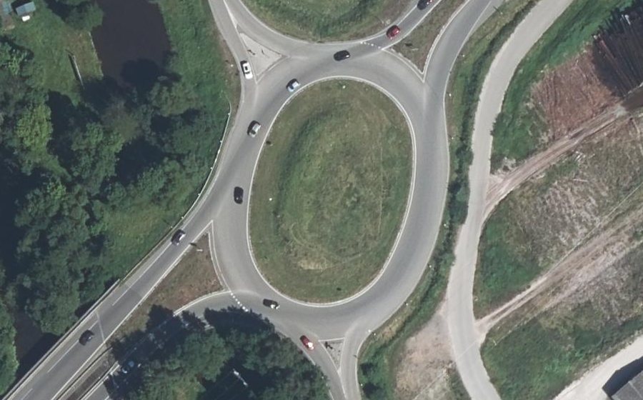 Vue aérienne du Rond-point anonyme n°4767367