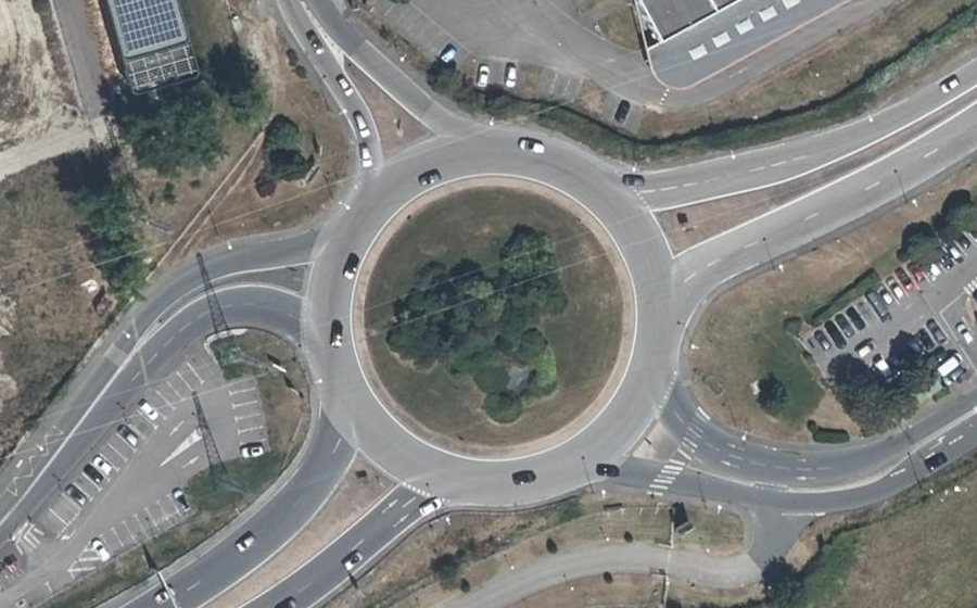 Vue aérienne du Porte de la Dombes