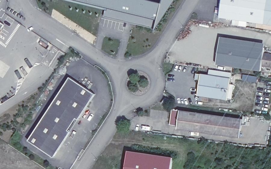 Vue aérienne du Rue de l'Artisanat