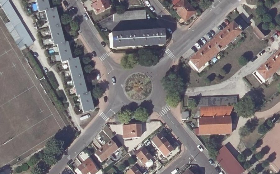 Vue aérienne du Place Général Charet