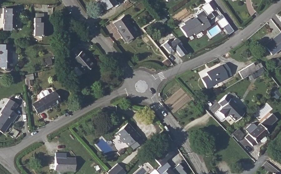 Vue aérienne du Rue de la Hillet