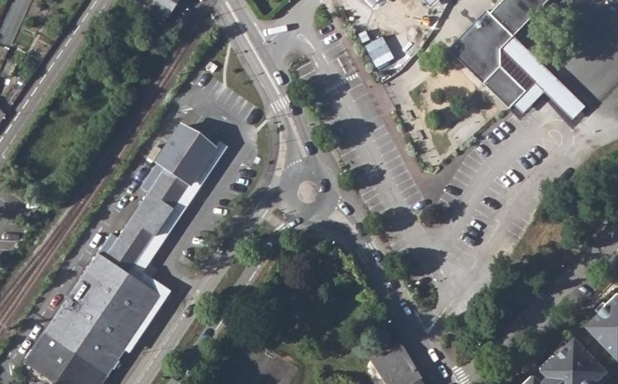 Vue aérienne du Rue Descartes