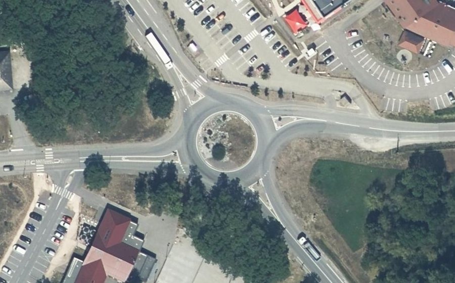 Vue aérienne du Croisée de la Semine