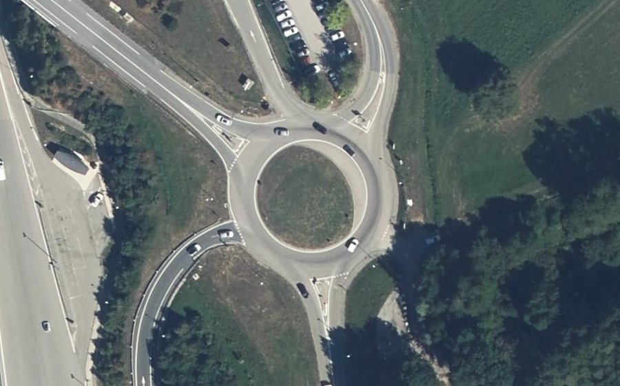 Vue aérienne du Route Impériale