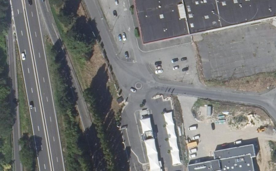 Vue aérienne du Rue du Val d'Ézanville