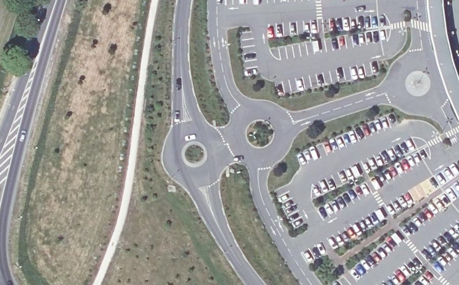 Vue aérienne du Rue des Orvilles
