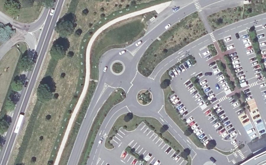 Vue aérienne du Rue des Orvilles