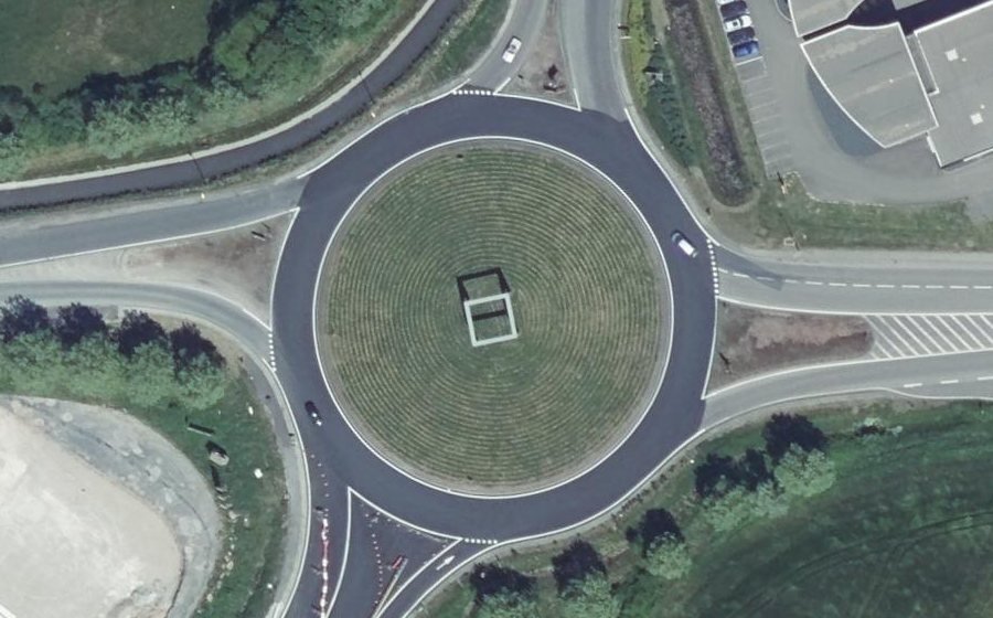 Vue aérienne du Rond-point anonyme n°4805468