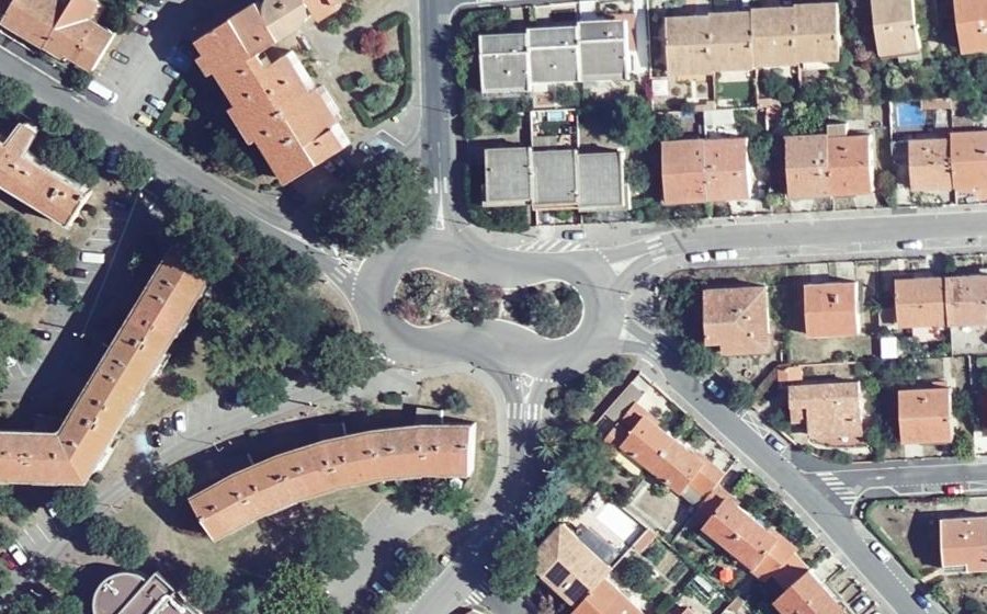 Vue aérienne du Place Louis Sigal