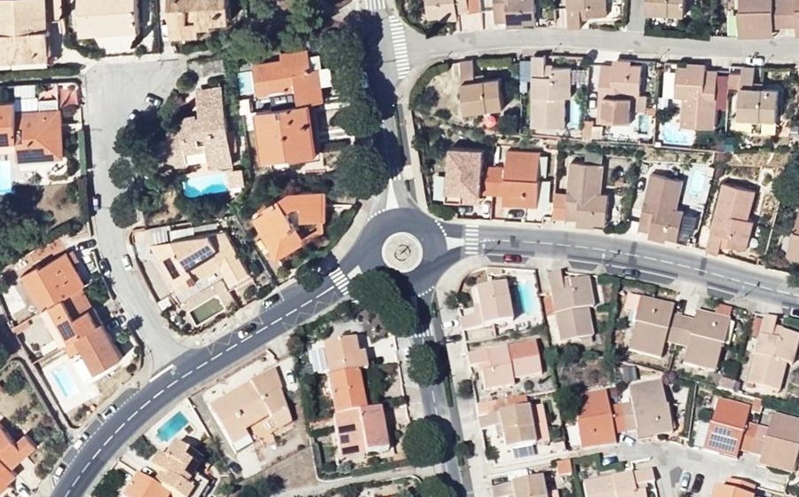 Vue aérienne du Rond-Point de la Médaille Militaire