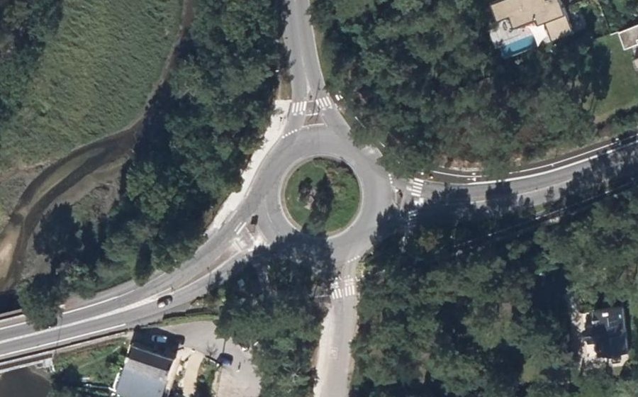 Vue aérienne du Giratoire du Vincin