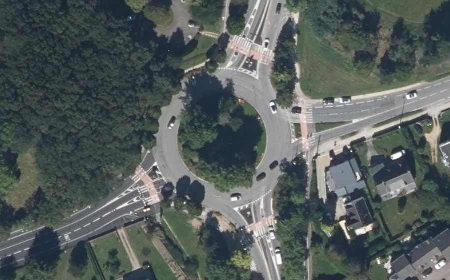 Vue aérienne du Giratoire des Îles