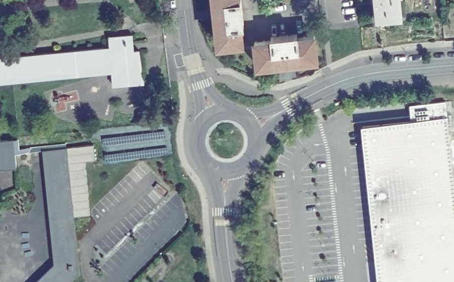 Vue aérienne du Boulevard de l'Europe