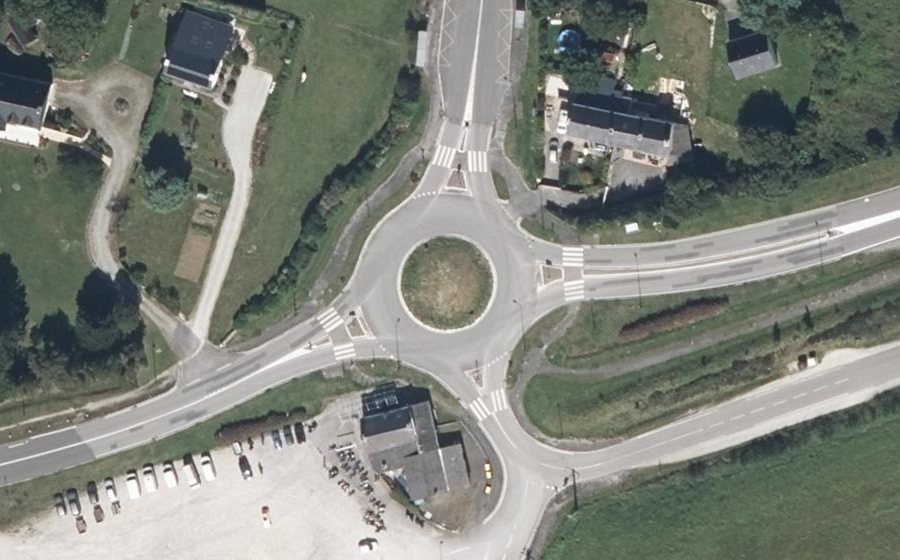 Vue aérienne du Giratoire de Bellevue