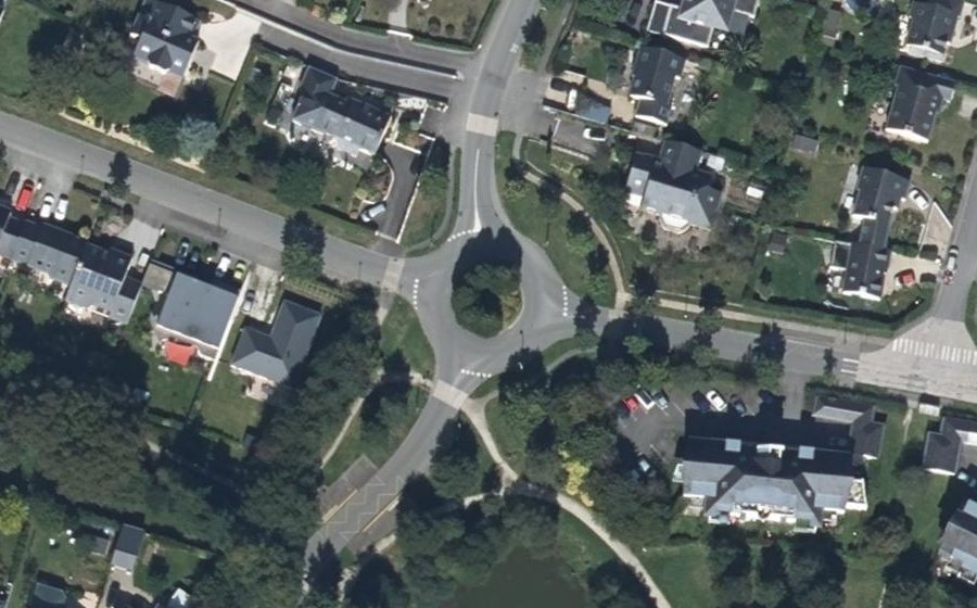 Vue aérienne du Giratoire des Étangs
